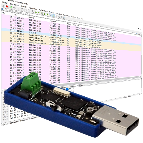 FC621 USB 10BASE-T1L Stick - Typical Application Protocol Analyzer
